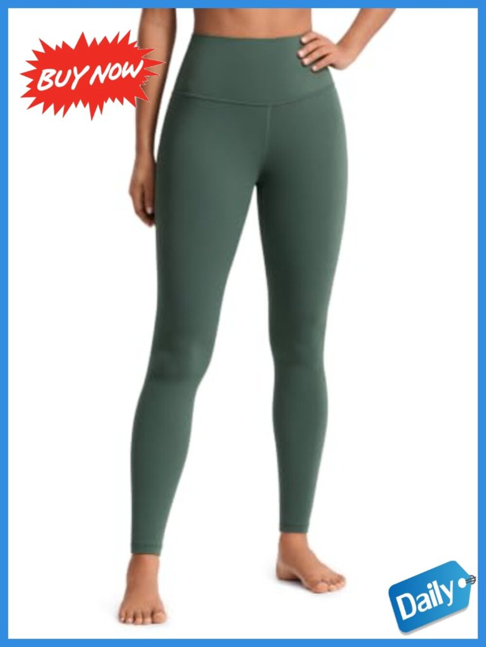 High Rise Butterluxe Yoga Leggings 28 Inseam Seamless Waistband